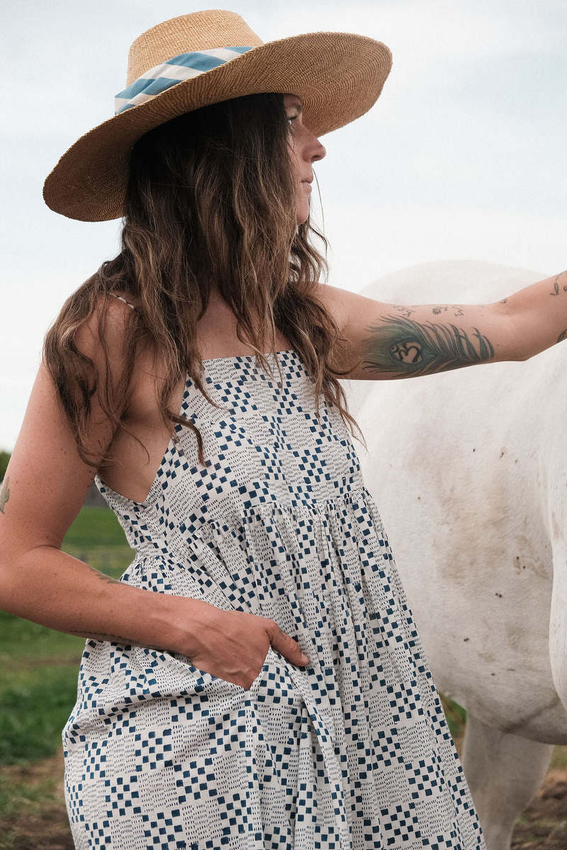 World of Crow Daisys Block Dress