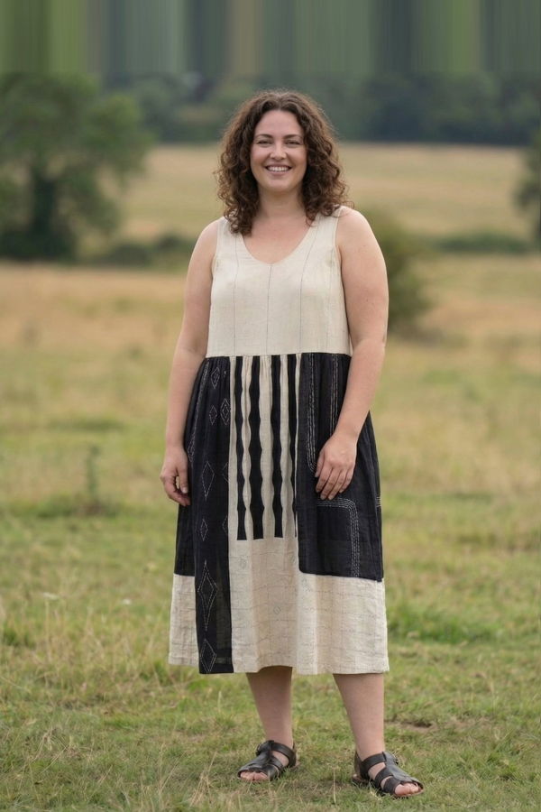 World of Crow Joan Dress - Black/White