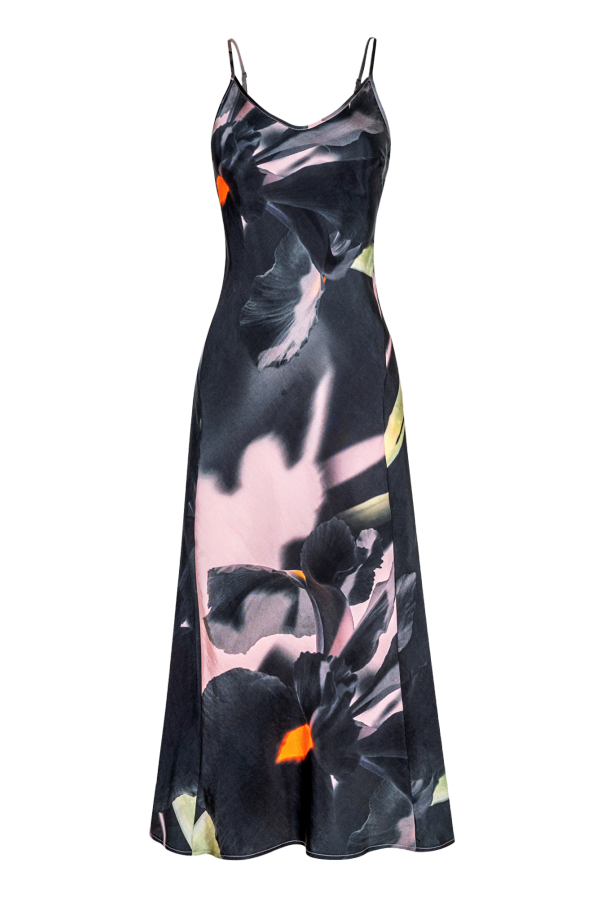 Untitled in Motion Noir Slip Slip Dress