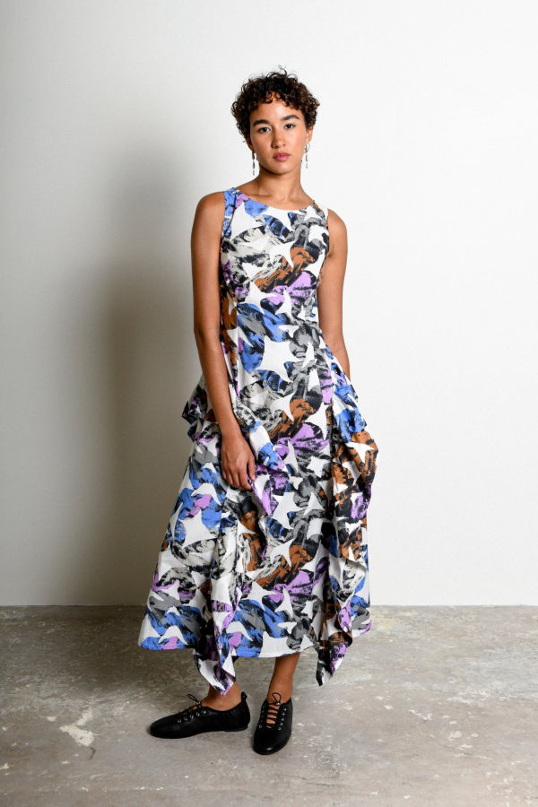 Untitled in Motion Palmetta Dress Hydra