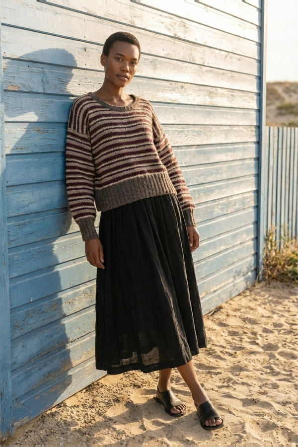 World of Crow The Nightstripe Sweater