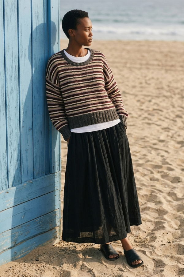 World of Crow The Nightstripe Sweater