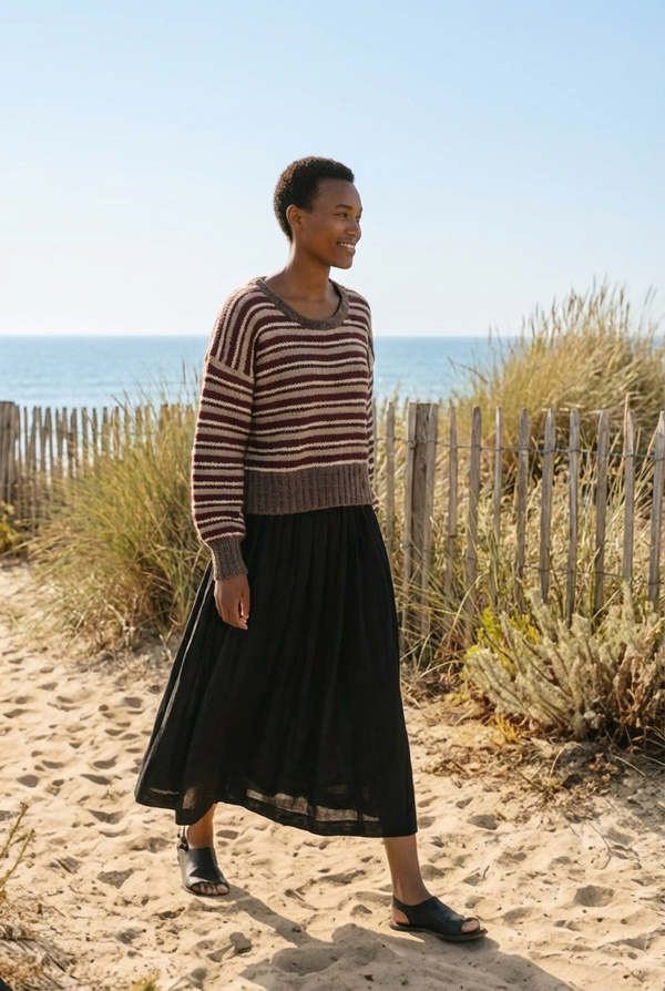 World of Crow The Nightstripe Sweater