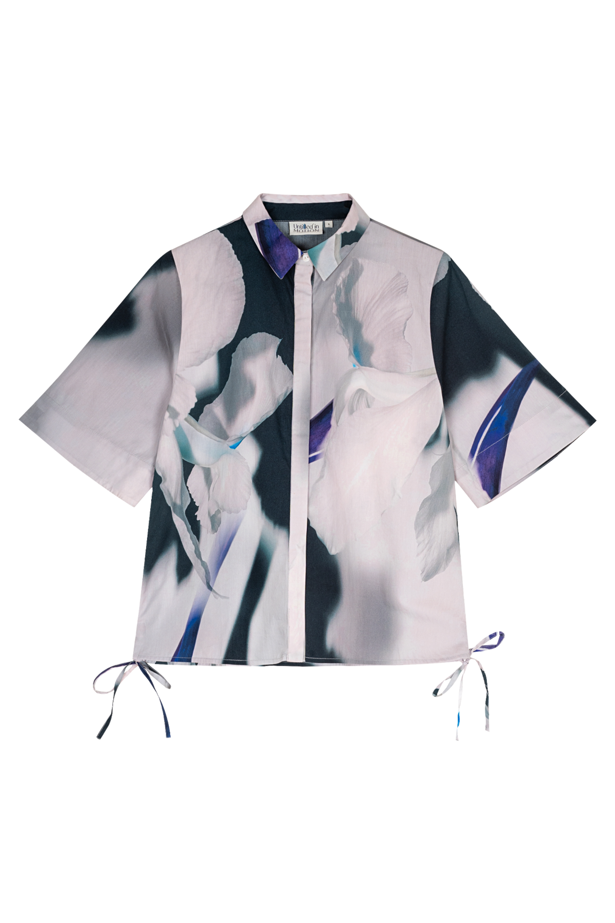 Untitled in Motion Ties Top - Shadow Iris Ivory - Image 1 of 5