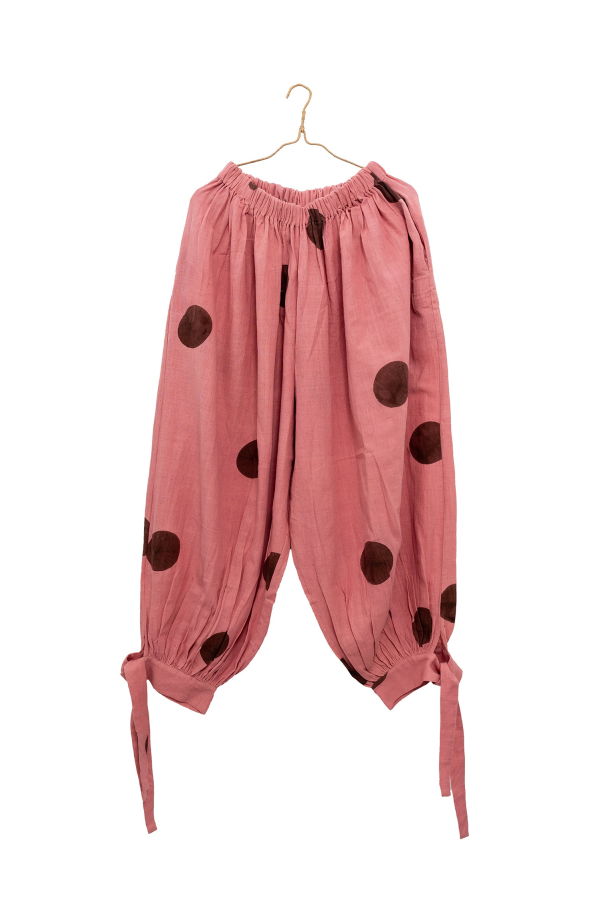 World of Crow Rose Polka Harem Pants