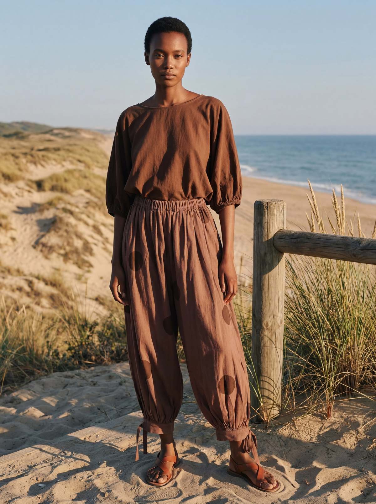 World of Crow Cocoa Dot Balloon Pants - Image 1 of 3