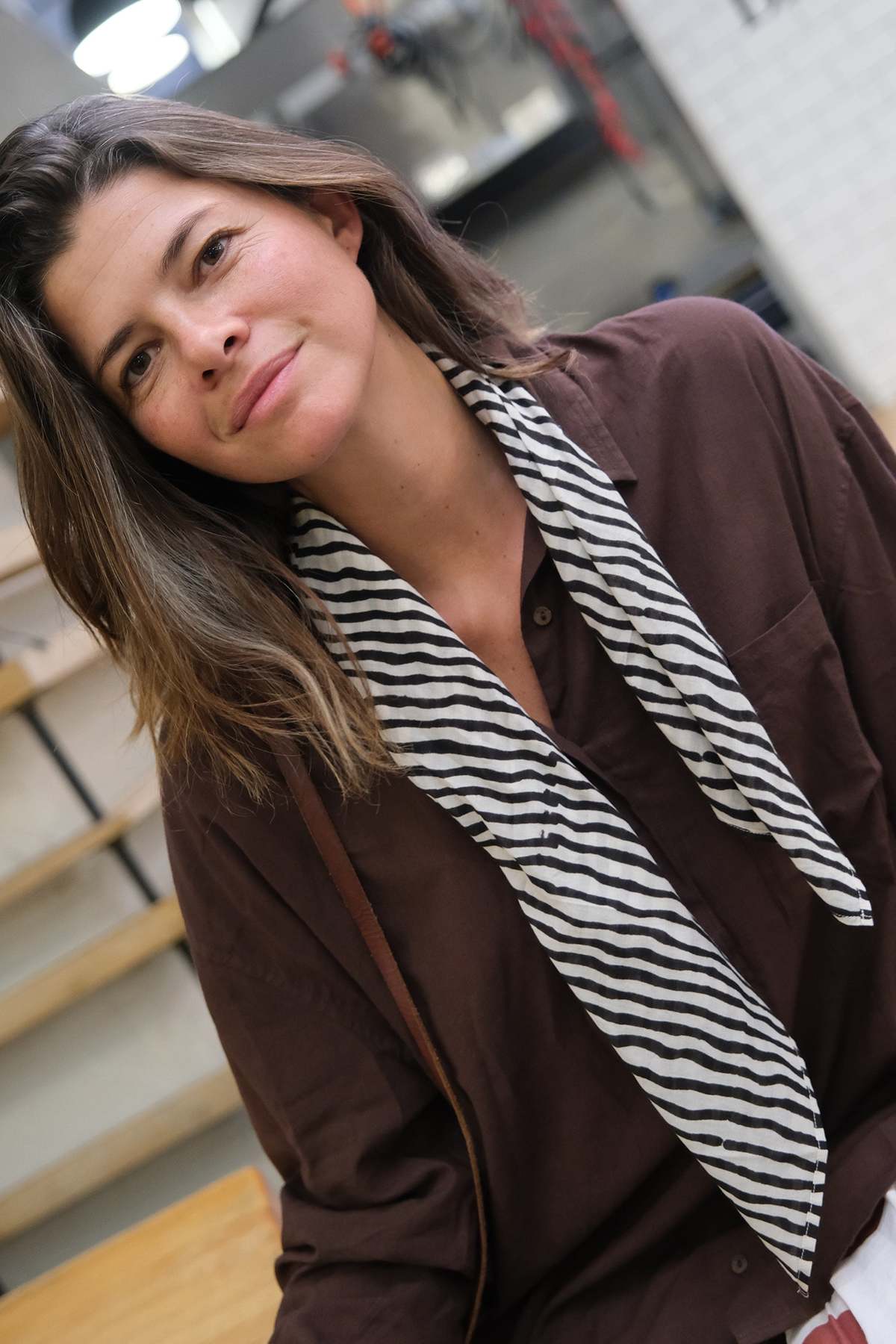 World of Crow Zebra Stripe Bandana - Black - Image 2 of 7