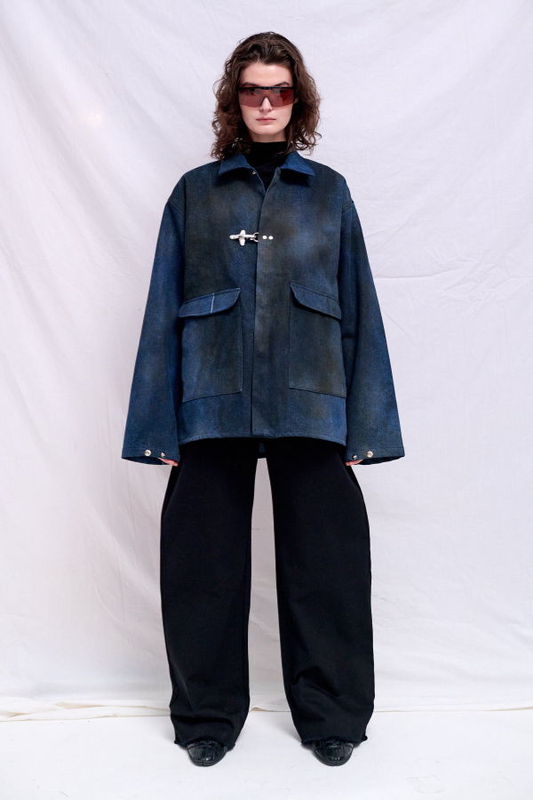 Assembly Dirty Indigo Denim Fireman Utility Jacket