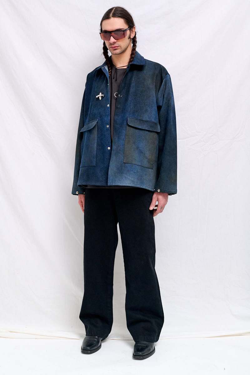 Assembly Dirty Indigo Denim Fireman Utility Jacket