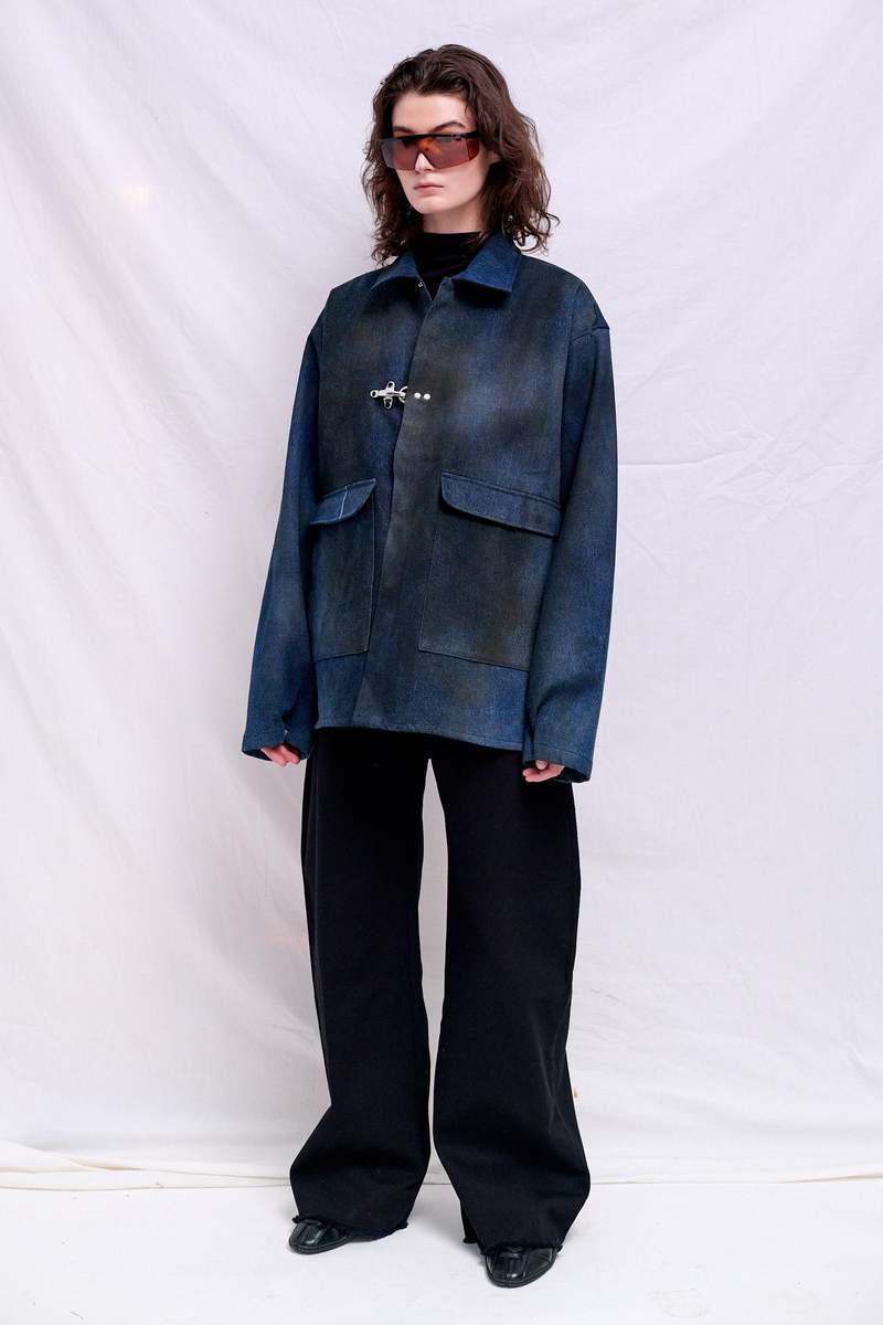 Assembly Dirty Indigo Denim Fireman Utility Jacket