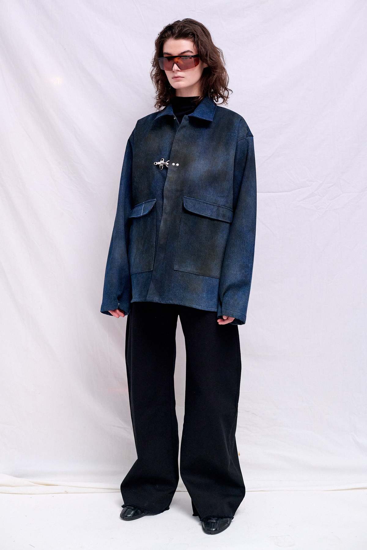 Assembly Dirty Indigo Denim Fireman Utility Jacket - Image 4 of 8