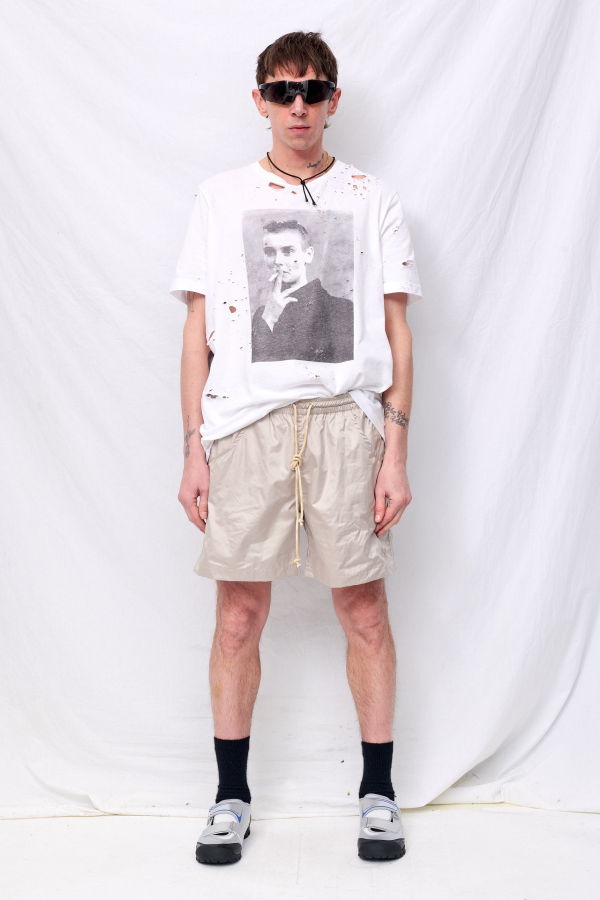 SERAPIS Silver Ecru Swim Shorts