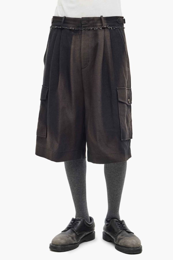 JiyongKim Sun Bleached Multi Pocket Trousers