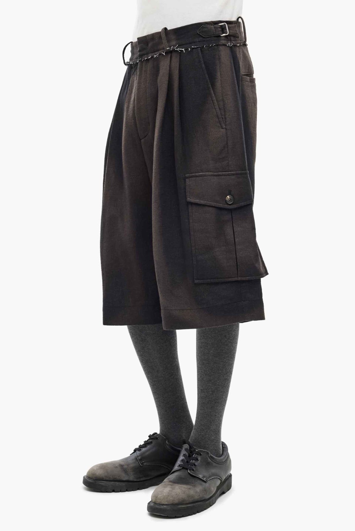 JiyongKim Sun Bleached Multi Pocket Trousers - Image 3 of 5