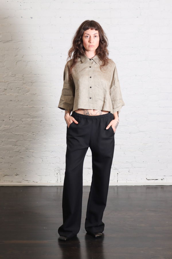 Enza Costa Twill Everywhere Pant - Black