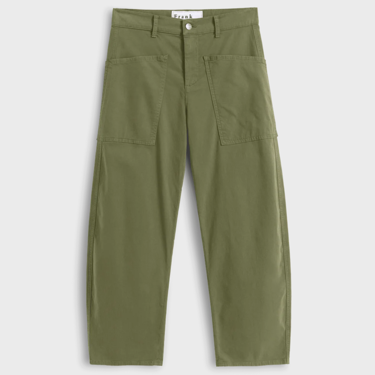 Frank & Eileen Bray Twill Barrel Pants - Olive - Image 4 of 4