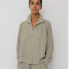 Wol Hide Textured Cardigan - Khaki - Thumbnail 1
