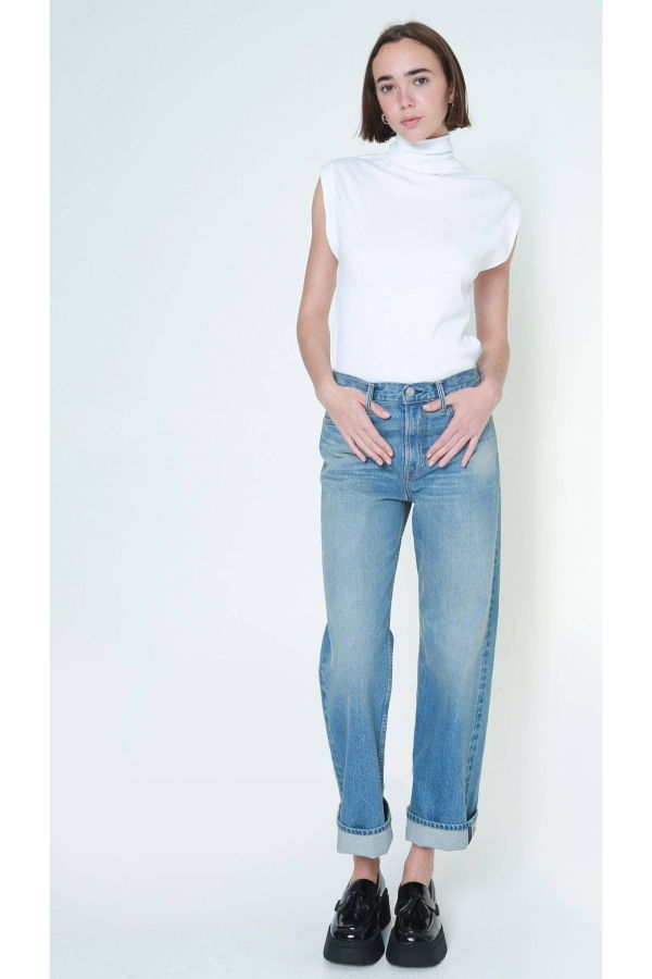 Noend Denim Selma Loose Straight: Philadelphia Wash Jeans