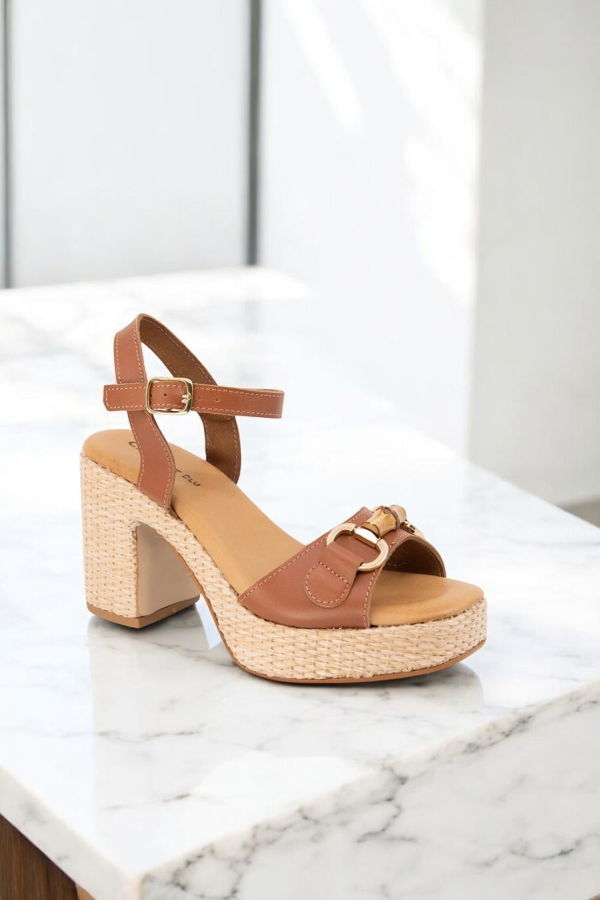 Chocolat Blu Mel Leather Sandal