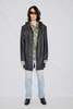 Rains Hooded Rain Long Jacket - Black - Thumbnail 3