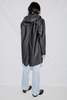 Rains Hooded Rain Long Jacket - Black - Thumbnail 6