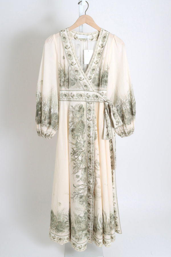 Zimmermann Wanderlust Wrap Midi Dress