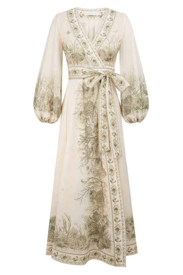 Zimmermann Wanderlust Wrap Midi Dress