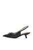 BIANCO Biakristin Bow Slingback Heels - Black - Thumbnail 2