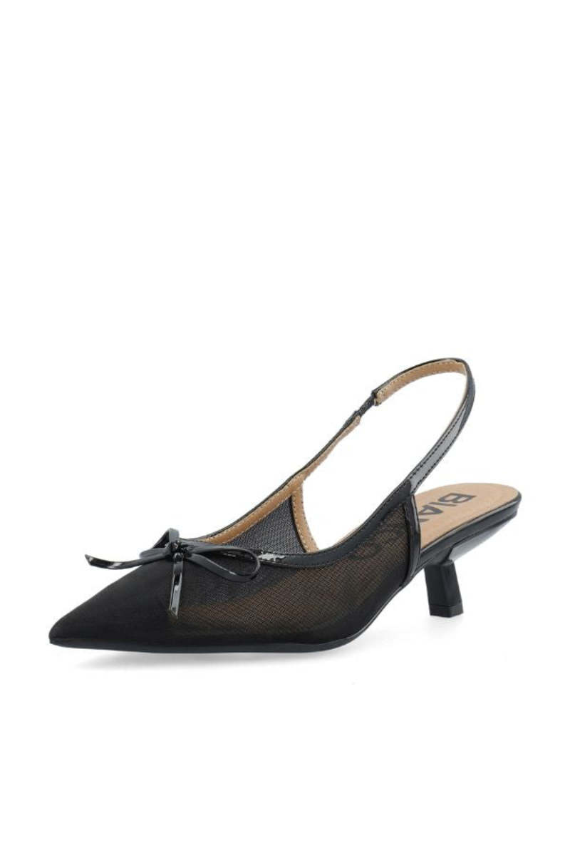 BIANCO Biakristin Bow Slingback Heels - Black