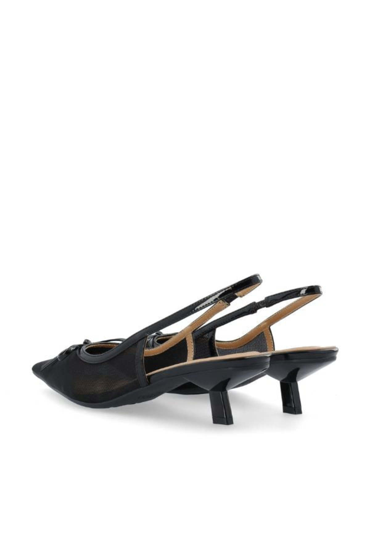 BIANCO Biakristin Bow Slingback Heels - Black - Image 5 of 8
