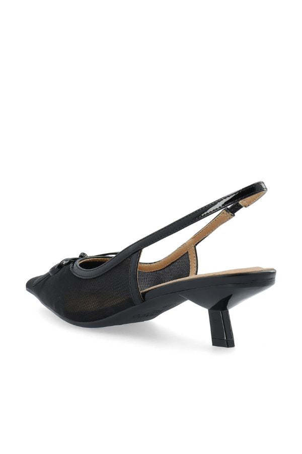BIANCO Biakristin Bow Slingback Heels - Black