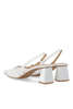BIANCO Biamaralyn Lace Slingback Heels - White Lace - Thumbnail 4