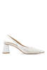 BIANCO Biamaralyn Lace Slingback Heels - White Lace - Thumbnail 5