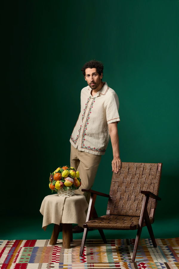 Portuguese Flannel Folclore Embroidery Shirt