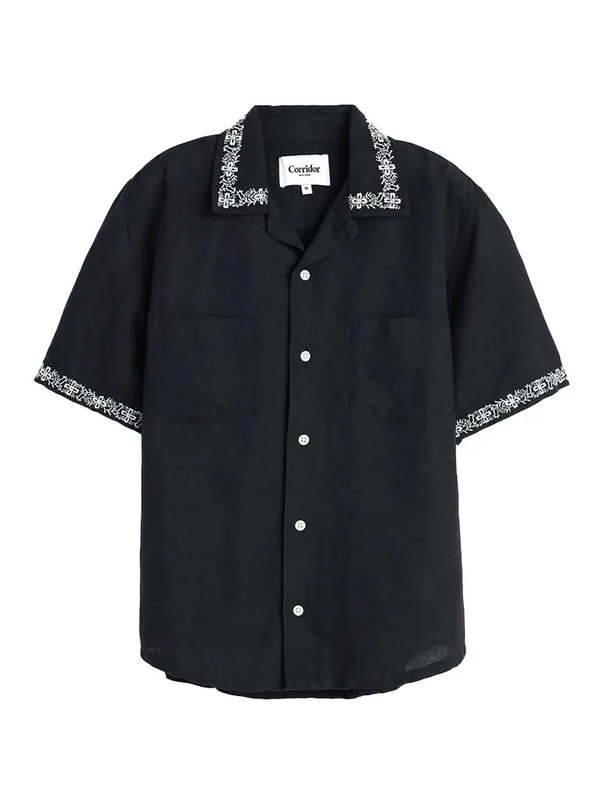 Corridor Harmony Embroidered Shirt - Black