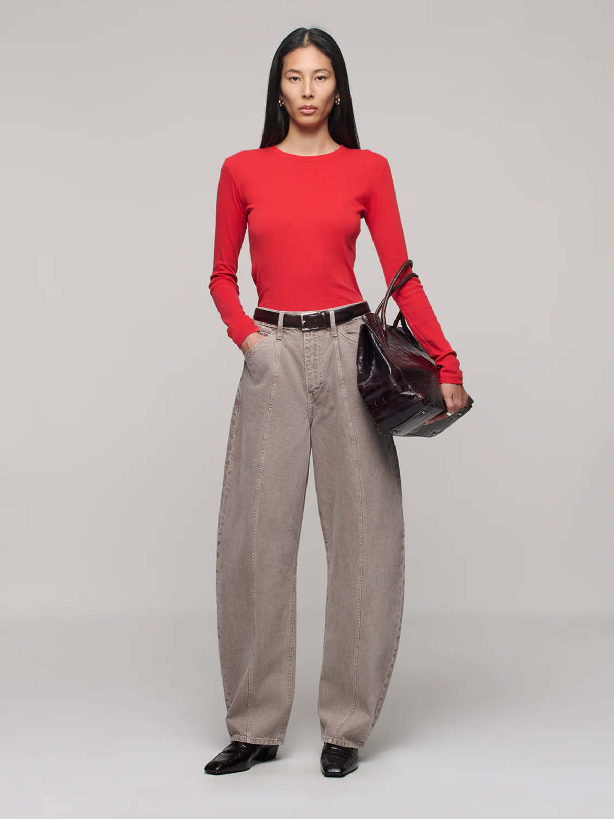 DALA Lido Flatseam Jean - Pure Cashmere - Image 2 of 5