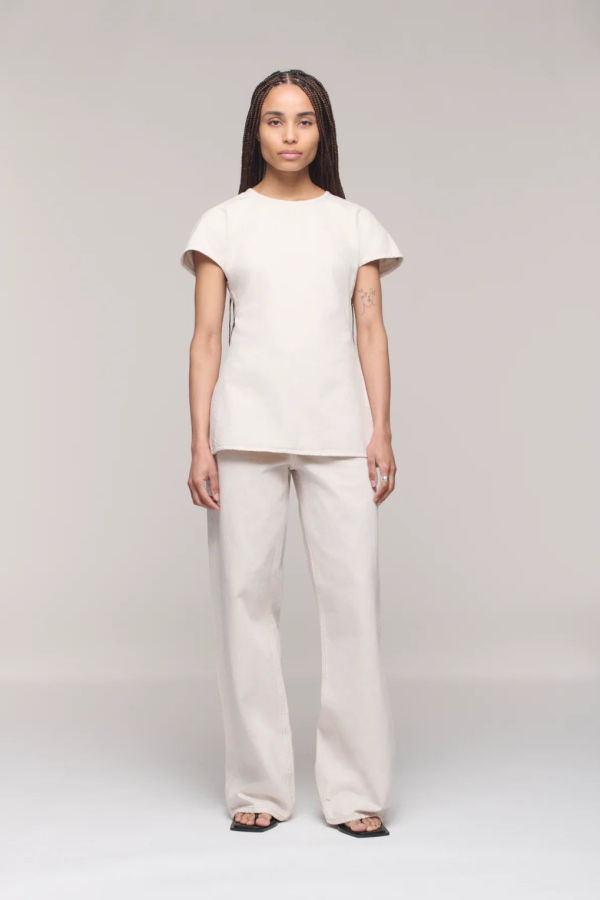 DALA Linear T-Shirt - Salt