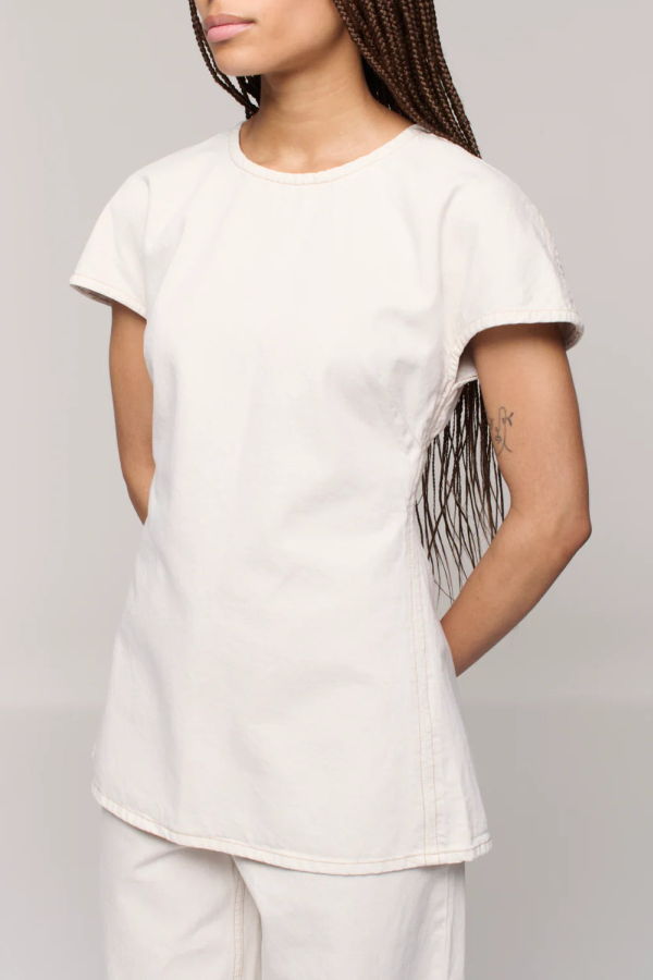 DALA Linear T-Shirt - Salt