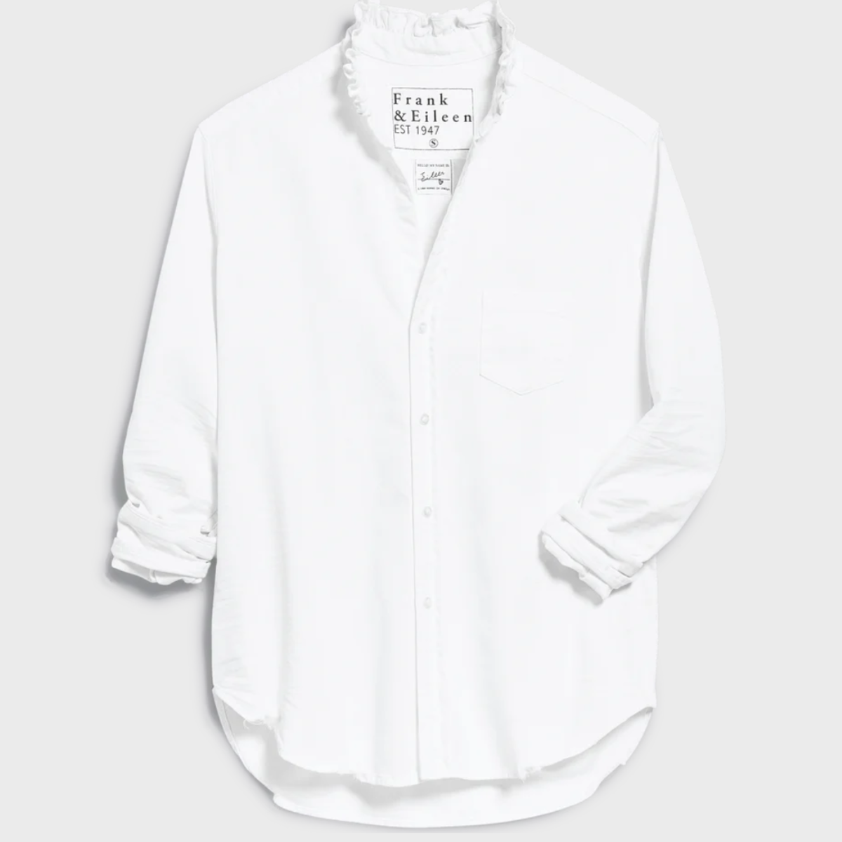 Frank & Eileen Eileen Ruffle Top - White - Image 4 of 4