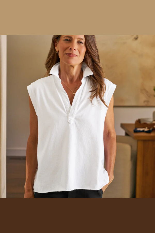 Frank & Eileen Olivia Popover Collar Tank