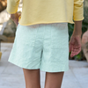 Frank & Eileen Waterford Walking Short Shorts - Lime Stripe - Thumbnail 2