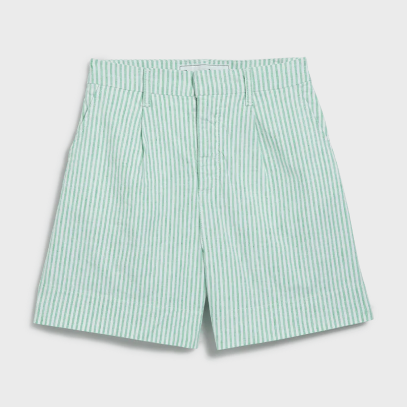 Frank & Eileen Waterford Walking Short Shorts - Lime Stripe