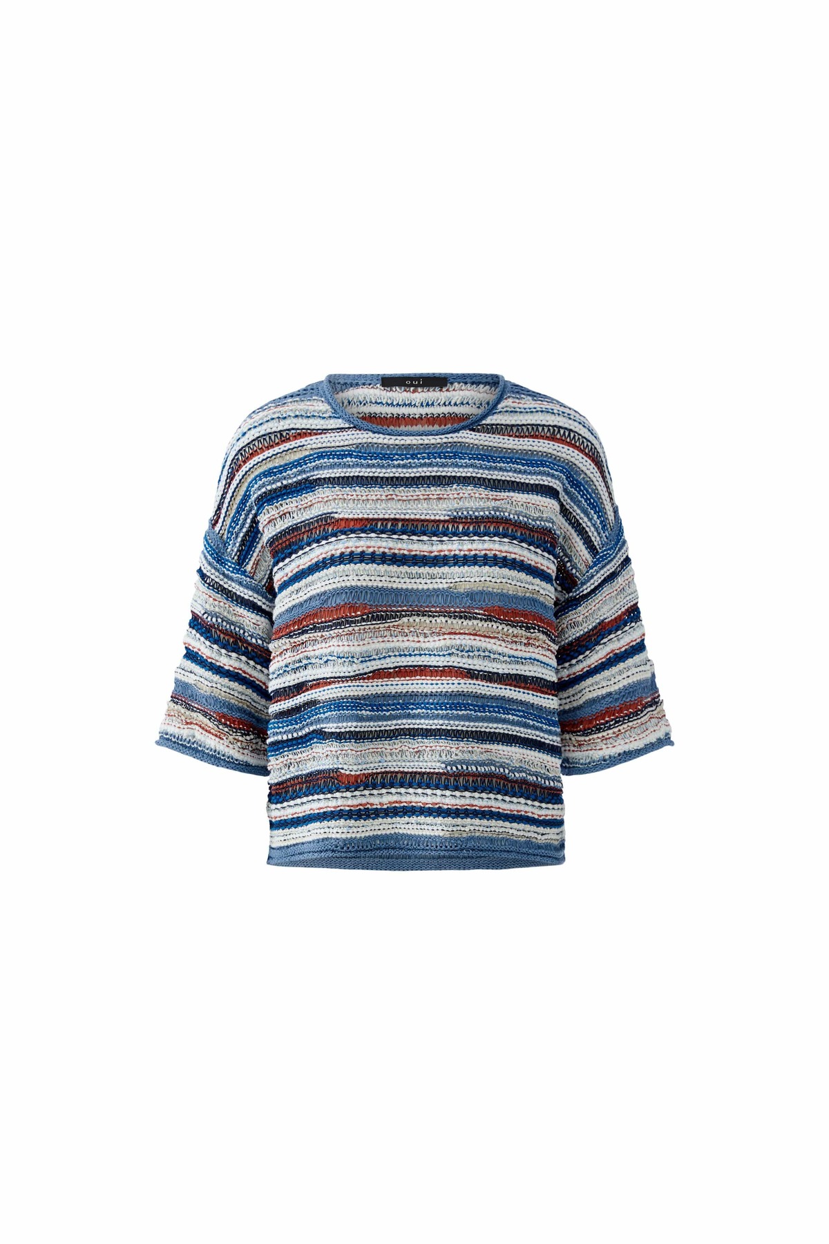 OUI FASHION Striped 3D Knit Sweater - Image 7 of 8
