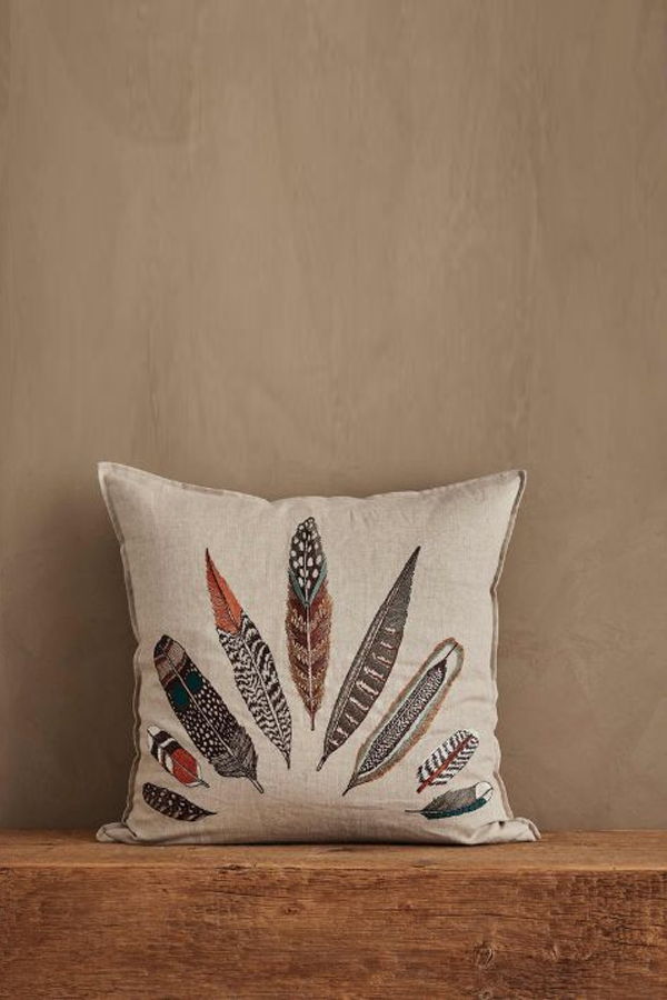 Coral & Tusk Pillow Cover - Mushroom & Ferns