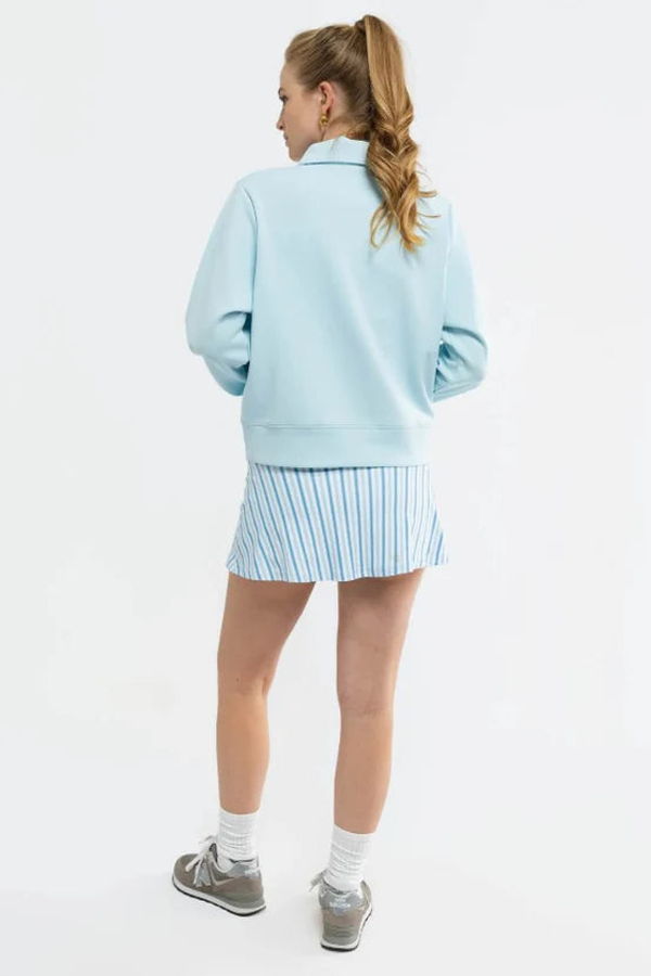 Smith & Quinn Chase Quarter Zip Sweatshirt - Sea Salt