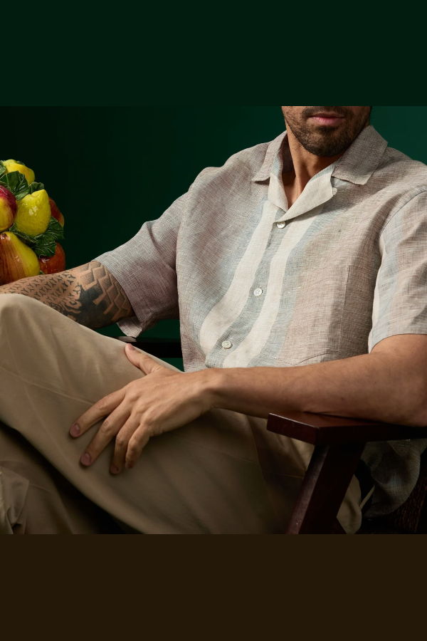 Portuguese Flannel Drift Shirt - Natural