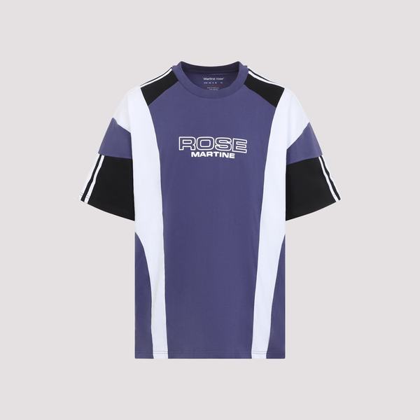 Martine Rose Oversized Panelled T-Shirt - Purple Indigo
