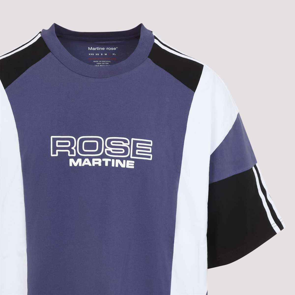 Martine Rose Oversized Panelled T-Shirt - Purple Indigo - Image 5 of 5
