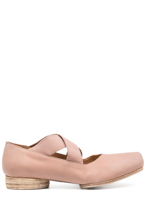 Uma Wang Leather Ballet Flats - Powder
