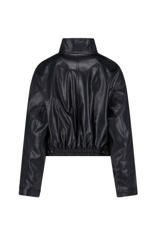 LOW CLASSIC Stand Collar Jacket - Black